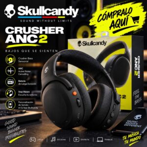 Audifonos Skullcandy Crusher ANC 2 Inalambricos Negro