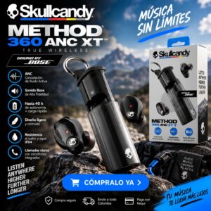 Audífonos Skullcandy Method 360 ANC True Wireless Sound by Bose