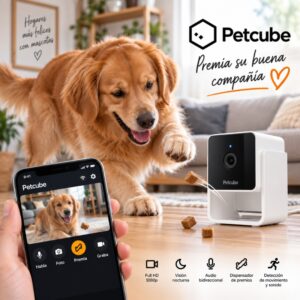 Camara Inteligente Petcube Cam para Mascotas con Monitoreo HD