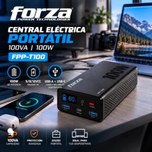 Central Electrica Portatil Forza 100VA 100W FPP-T100