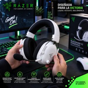 Diadema Gamer Razer BlackShark V2 HyperSpeed Wireless Blanca