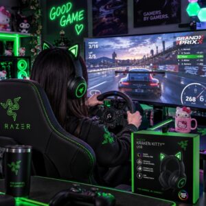 Diadema Gamer Razer Kraken Kitty V2 USB RGB Negra