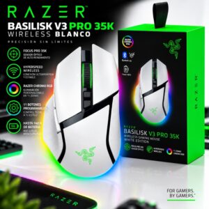 Mouse Gamer Razer Basilisk V3 Pro 35K Wireless Blanco