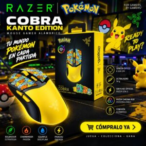 Mouse Gamer Razer Cobra Pokémon Kanto Edition