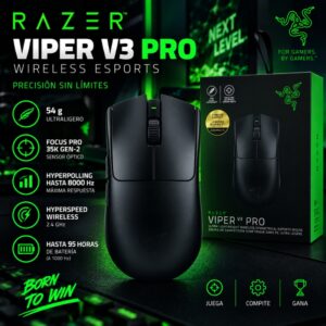Mouse Gamer Razer Viper V3 Pro Wireless Esports