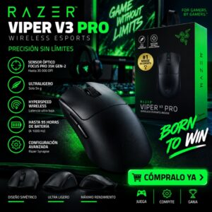 Mouse Gamer Razer Viper V3 Pro Wireless Esports