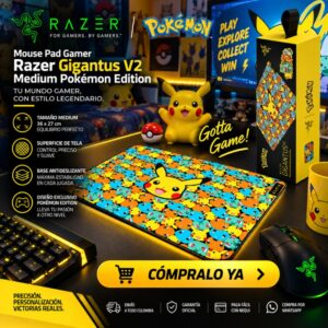 Mouse Pad Gamer Razer Gigantus V2 Medium Pokémon Edition