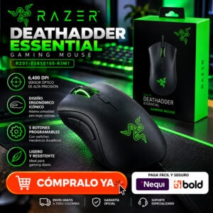 Mouse Razer DeathAdder Essential Negro RZ01-03850100-R3M1