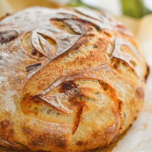 Rosemary Thyme and Cheddar Sourdough Bread Recipe
