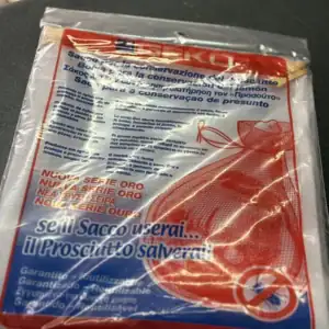 SACCO PER PROSCIUTTO MAIALE CONSERVAZIONE 50X97 RIUTILIZZABILE RETE ANTIMOSCA