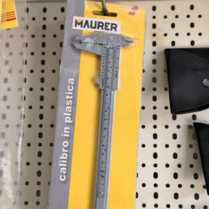 Calibro Maurer in Plastica 150 mm – Precisione 1/20 per Misurazioni di Interni, Esterni e Profondità
