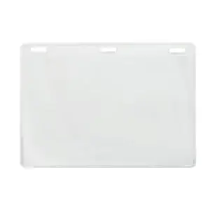 Clear Vinyl - Horizontal - Event Badge Holder w/ Three Slots - 100 per pack