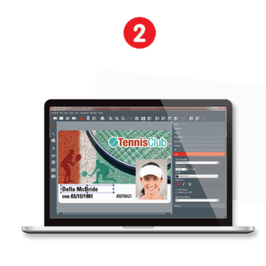 Design and print professional-looking, edge-to-edge badges or ID cards with the Evolis Badge Studio + software, included with Badgy200. It's compatible with PC and Mac operating systems and allows you to create personalized badges in minutes.