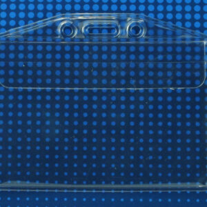 Anti-Print Transfer - Horizontal - Clear Vinyl Badge holder w/ Flap Closure - 100 per pack