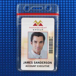  Vertical Holder with Zipper Closure - Credit/Government Card