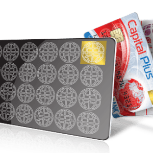 Magicard M9006-796 HoloPatch cards are white with a gold security HoloPatch in one corner. They are standard CR80 size PVC cards.