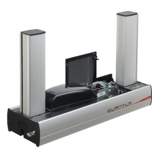 Combining the power of an industrial machine with the flexibility of a desktop printer, the Evolis Quantum 2 dual-sided printer offers versatility and modularity for any organization requiring high-volume printing of plastic ID cards.