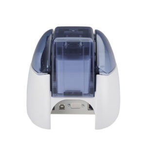 The monochrome, rewritable Evolis Tattoo 2 RW single-sided ID card printer is perfect for businesses searching for an economical and environmentally-conscious alternative to traditional card printing.