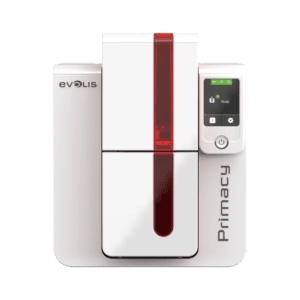 Fast and reliable, the Evolis Primacy single-sided ID card printer can print up to 210 full-color cards per hour.