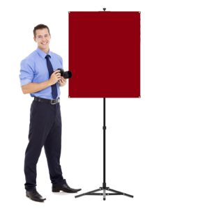 Portable Photo ID Backdrop Stand System - White