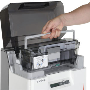 The Evolis AV1H0000BD Avansia Dual-Sided ID Card Printer delivers the ultimate in high- quality dual-sided retransfer printing.