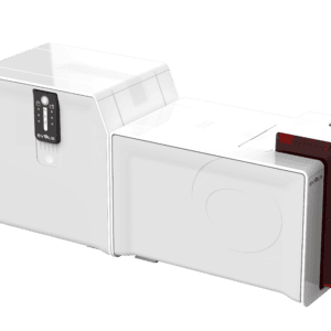 Fast and reliable, the Evolis Primacy single-sided ID card printer can print up to 210 full-color cards per hour.