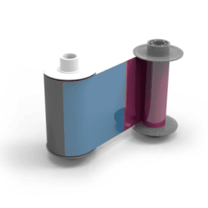 This is the Magicard Ultima HE750S, it’s a full-colour YMCK dye film with an additional “Secure” HoloKote® panel.