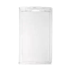 Frosted Rigid Poly Locking Vertical Badge Holder - 100 per pack