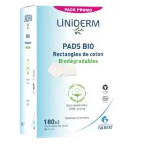 Gilbert - Pads bio rectangles de coton Biodégradables