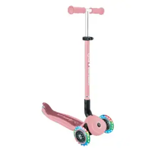 Globber Trottinette Évolutive Go Up Active Plus Lights - Rose Pastel