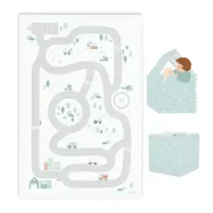 Play&go tapis puzzle Tiloo , boîte de rangement & mini maison - roadmap