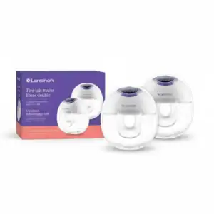 Lansinoh Tire-lait électrique mains libres Double – Compact, portable et confortable