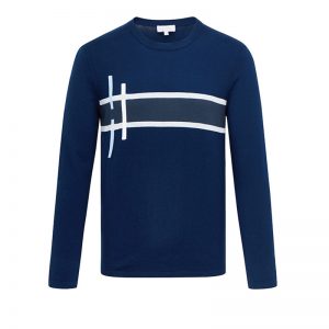 Custom Men's Crew-Neck Sweater for Comfort 所