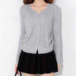 Custom Women's Round Neck Cardigan