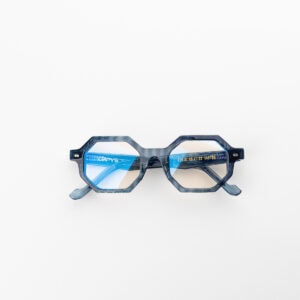 Kubik Indaco — montatura Capys Eyewear | artigianato italiano