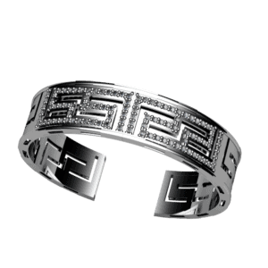 Βραχιόλι Χειροπέδα Circle Bangle Μαίανδρος ασημένιο 925 (επιλογές) ΒΑ0024Β
