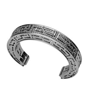 Βραχιόλι Χειροπέδα Open Bangle Μαίανδρος ασημένιο 925 (επιλογές) ΒΑ0026