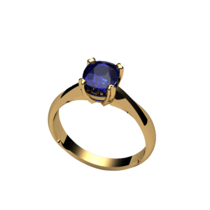 Δαχτυλίδι 14k χρυσό με Ζαφείρι (επιλογές) Ζ00101