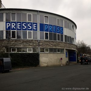 Treffpunkt der IT-Journalisten zur CeBit: Das Pressezentrum der Messe in Hannover.