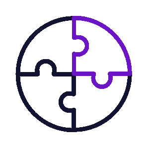 Icon of a round puzzle