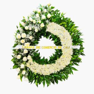 Corona fúnebre de lujo - Floristería en Cali Angeluz