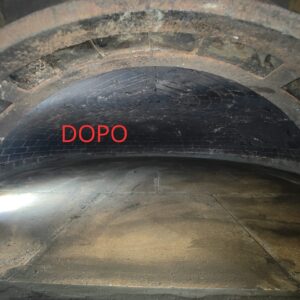 Restauro di un forno a legna in Sicilia- nuovo piano di cottura