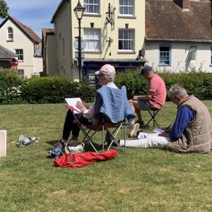 Minster green Outdoor sketching workshop