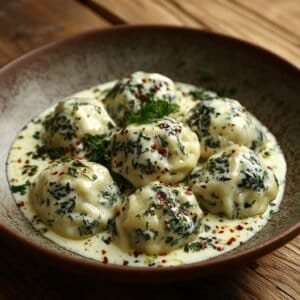 Sağlıklı ve Lezzetli Ispanaklı Bulgur Hamurlu Mantı Tarifi