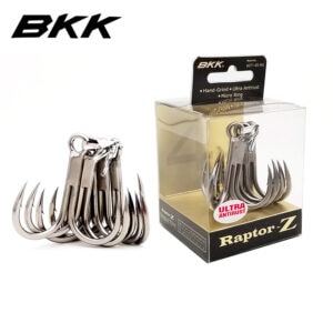 Bkk Raptor-Z treble hooks. Best treble hooks for poppers.
