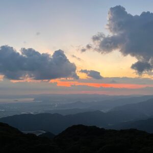 伊吹山山頂の夜空