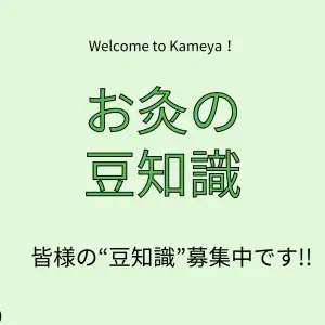 お灸の豆知識
