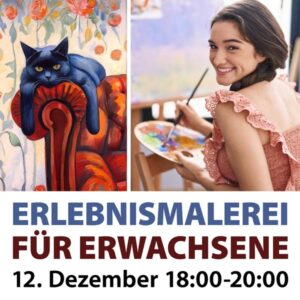 Erlebnismalerei  für Erwachsene - Katze - 12. Dezember