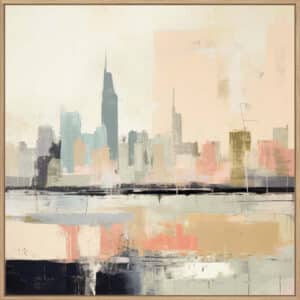 Colored Urban City I - Canvas