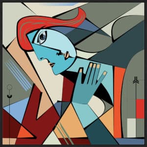 Colorful Cubism - Canvas